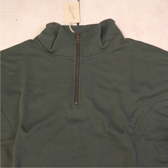 NWT Women's Quarter Zip Sweatshirt, Green  - Universal Thread 3X Plus Size - Picture 2 of 9